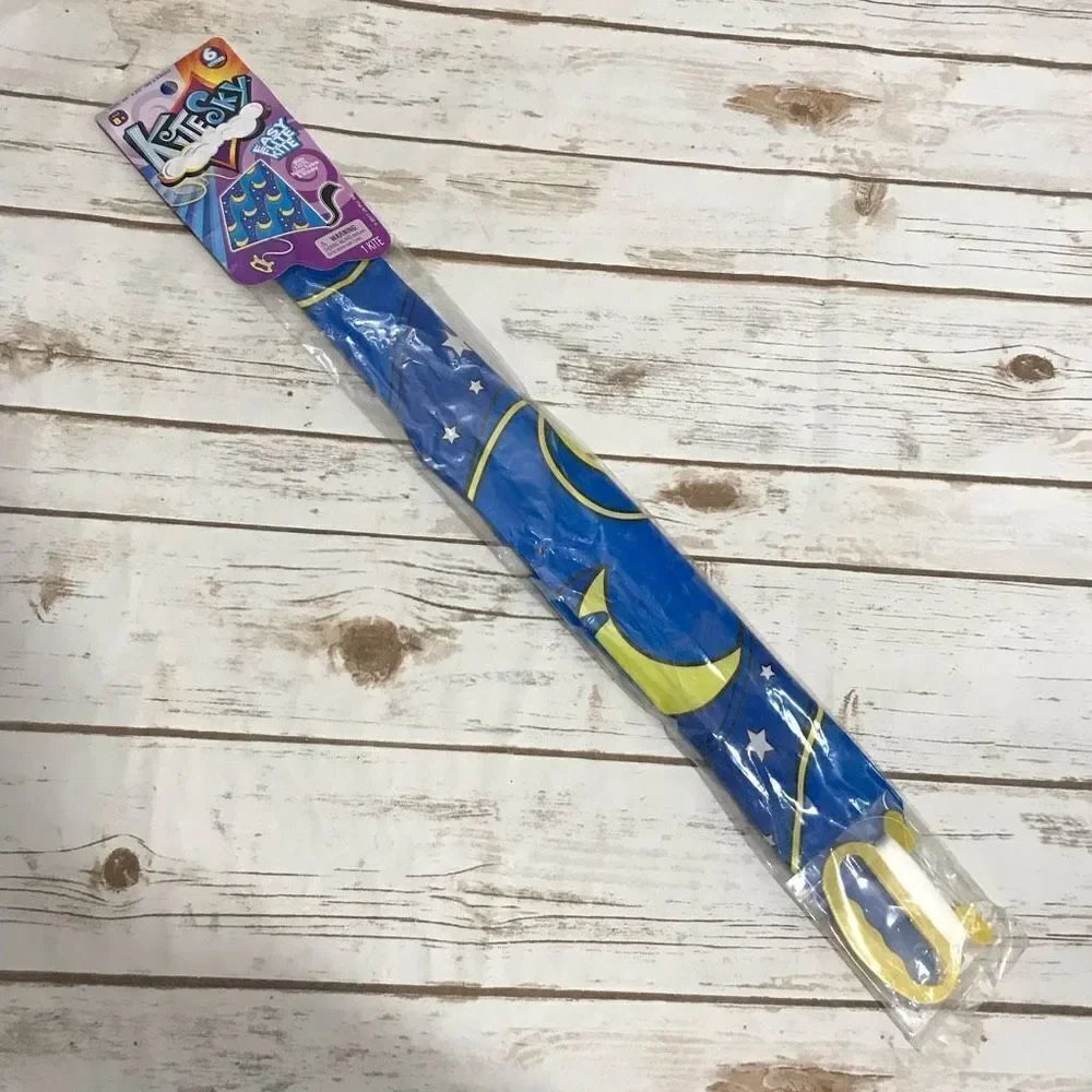 Kite Moon Sky‎ Pattern Kids toy easy fly kite